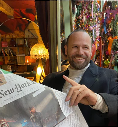 Headshot of Asaf Peled, the CEO and founder of Jewish heritage tour operator Shin Tours